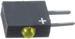 555-2401F, PCB LED 2 mm round Yellow standard, Dialight