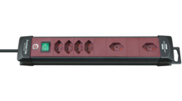 6002086, Outlet Strip, 6 (4 + 2 x 90°)xType 13, 3 m, Brennenstuhl
