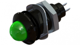 652-114-75, LED Indicator, green, 45 mcd, 110 VAC, Marl