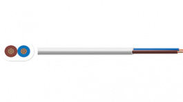 RND 475-00021 [100 м], Mains cable&nbsp;&nbsp; 2 x0.75 mm2 Copper unshielded , 300/300 V white, RND Cable