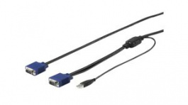 RKCONSUV15, KVM Adapter Cable VGA / USB, 4.6m, StarTech.com