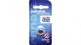 CR1025.SC, Button cell battery,&nbsp;&nbsp;Lithium Manganese Dioxide, 3 V, 30 mAh, Renata