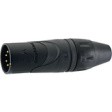 AX5MB-AU XLR, Cable plug 5 AX Soldering Connection Black