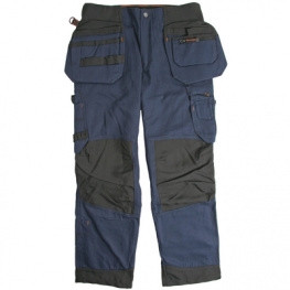675070869-D92, Tool Pocket Trousers, Carpenter ACE Size D92/S blue, Bjornklader