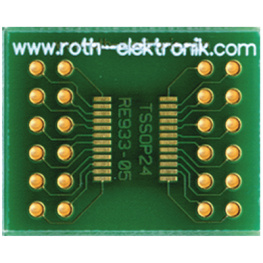 RE933-05, Laboratory card FR4 Epoxide + chem. Ni/Au TSSOP24 Adapter, Roth Elektronik