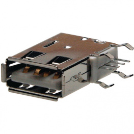 614004134726, Socket, angled, 4, USB A, WURTH Elektronik
