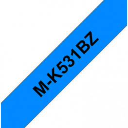 MKE-531BZ, Label Tape 12 mm Black on Blue 8 m, Brother