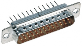 09670375655, D-Sub plug 37 Male Solder PCB THT/Straight, Harting