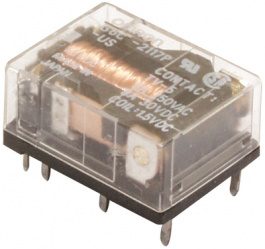 G6CK2117PUS12DC, PCB power relay 12 VDC 280 mW, Omron