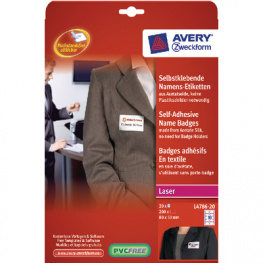 L4786-20, Name labels 80.0 x 50.0 mm, Zweckform