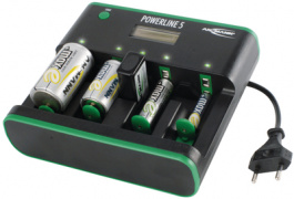 POWERLINE 5 ZERO WATT, Зарядное устройство NiMH/NiCd, Ansmann