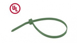 RND 475-00688 [100 шт], Cable Tie, Green, Nylon 66, 300 mm, RND Cable