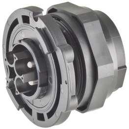 RST50I5S S1 ZM02V SW, Panel-mount plug M32 Plug L3-N-PE Screw Connection, Wieland Electric