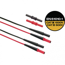 TL221, Extension lead set 1.5 m, CAT IV 600 V / CAT III 1000 V, Fluke