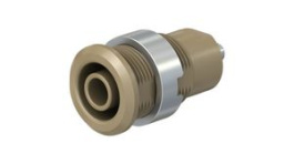 49.7049-27, Гнездо; "банан" 4мм; 24А; 1кВ; Отв: O12,2мм; коричневый; Длина: 27мм, Staubli (former Multi-Contact )