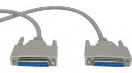 RND 765-00043, D-Sub Cable 25-Pin Female-Female 3 m Grey, RND Connect
