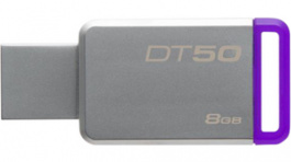 DT50/8GB, USB-Stick DataTraveler 50 8 GB grey / violet, Kingston