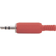 133-1-6 RED Jack plug diam.3.5 mm red 3P