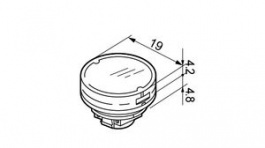 AT4179JD, Switch Cap 9 mm 19 mm, NKK Switches (NIKKAI, Nihon)