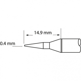SFP-CNL04, Soldering Rework Cartridge Conical / Long Reach 390 °C, Metcal