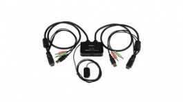 SV211HDUA, 2-Port USB HDMI Cable KVM Switch with Audio and Remote Switching Control, StarTech