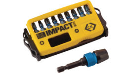 T4510, Набор насадок; Кол-во шт: 10; Вид набора: держатель; 25мм, C.K Tools (Carl Kammerling brand)