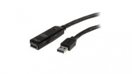 USB3AAEXT10M, Active Extension Cable USB-A Plug - USB-A Socket 10m USB 3.0 Black, StarTech.com