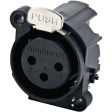 AC3FAV-AU-B XLR, Receptacle 3 AC PCB Black