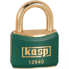 K12440GRED, Латунный замок, зеленый 40 mm, Kasp