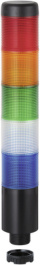 69916075, LED stacking beacon Kompakt 37, red/yellow/green/clear/blue, WERMA Signaltechnik