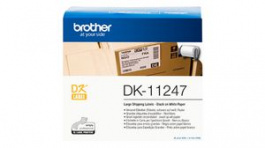 DK-11247, Label Roll Black on White, 103x164mm, Brother