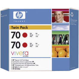 CB347A, Ink twinpack 70 red, HP