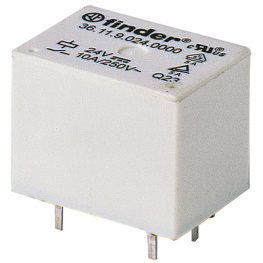 36.11.9.024.4011, PCB power relay 24 VDC 400 mW, FINDER