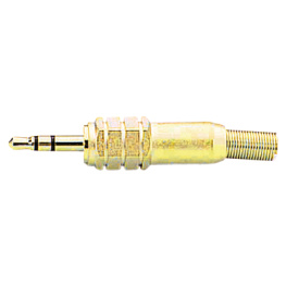 RM-558C/G, Jack plug diam.2.5 mm gold 3P, Daikei Denshi