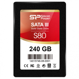 SP240GBSS3S80S25, SSD Slim S80, 2.5'', 240 GB, SATA 6 Gb/s, Silicon Power