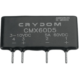 CMX60D5, Solid state relay single phase 3...10 VDC 5 A DC1, Sensata