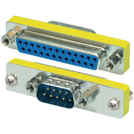 PB-004-D, Mini adapter, serial DB9 - DB25 m - f, Maxxtro