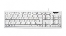 KU200GS-WHT-DE, Keyboard, KU200, DE Germany, QWERTZ, USB, Cable, V7