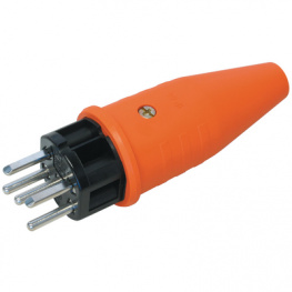 STEKO TPE-CONNECTOR T15 ORANGE, Plug Orange CH / Type 15, Steffen