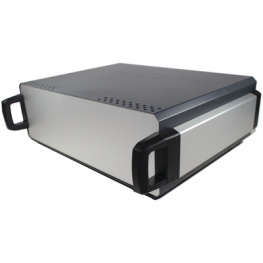 CDIC00007, 110 Series Desktop Enclosure, 428 x 351 x 130 mm, Silver/Ant, CamdenBoss