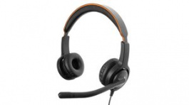 AXH-V40D, NC Headset Voice 40 HD Duo, On-Ear, 20kHz, QD, Black, Axtel