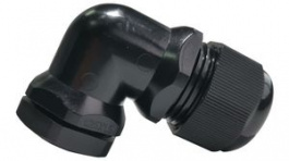RND 465-00881, Bend Cable Gland, M25 x 1.5, Nylon, Black, IP68, RND Components