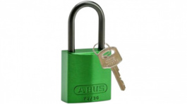834866, Aluminuim Padlock-Compact;Green;Aluminium, Brady