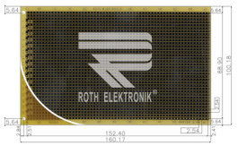 RE524-LF, Laboratory card FR4 epoxy heat tin-plated, Roth Elektronik
