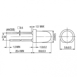 IR 383, IR-LED 940 nm 5 mm (T13/4), Everlight