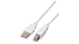 11.99.8809, USB Cable USB-A Plug - USB-B Plug 800mm White, Value