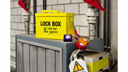 65672, Lockout Box;Steel;Yellow, Brady