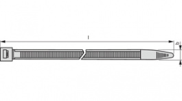 30014, Кабельные стяжки черный 295 mmx3.6 mm уп-ку=100шт., -