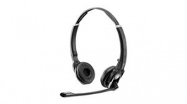 1000526, Headset, IMPACT DW, Stereo, On-Ear, 6.8kHz, Wireless/DECT, Black / Silver, Sennheiser