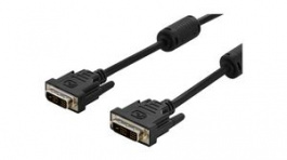 AK-320100-020-S, Video Cable, DVI-D 18 + 1-Pin Male - DVI-D 18 + 1-Pin Male 2m, DIGITUS